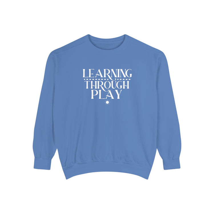 learning through play comfort colors crewneck