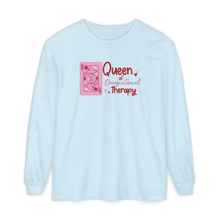 OT queen of hearts comfort colors long sleeve tee