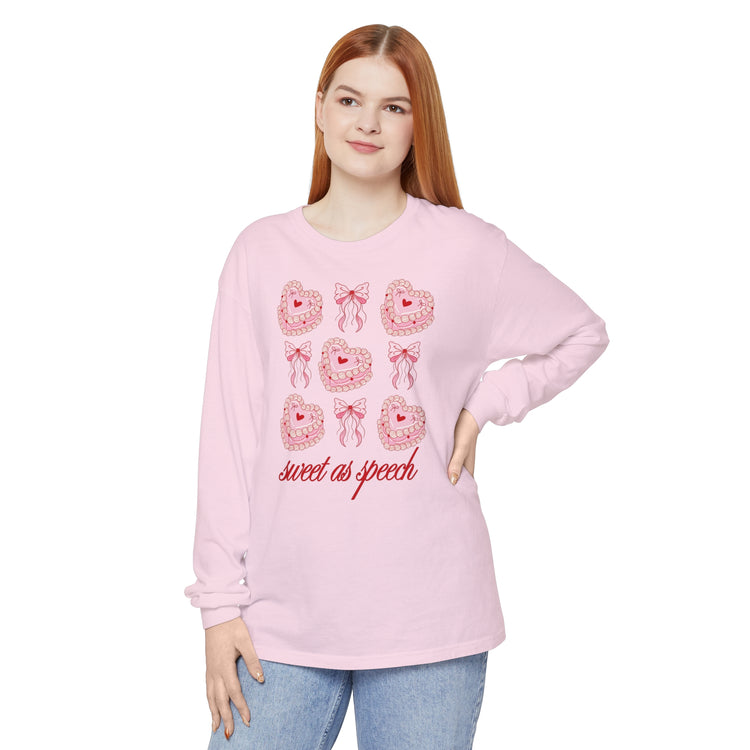 sweet as speech cake long sleeve tee