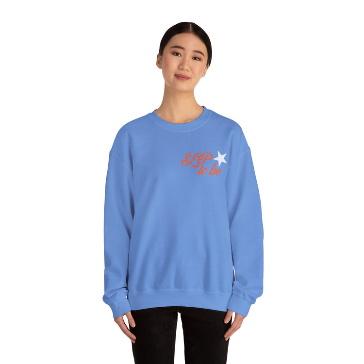don't talk to me i'm in grad school front/back crewneck