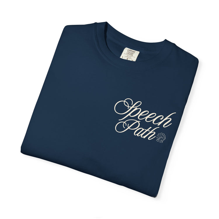 speech path high tides front/back comfort colors tee