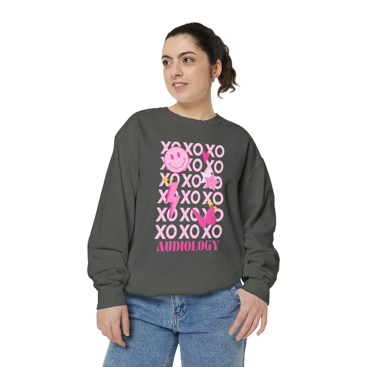 xoxo audiology comfort colors crewneck