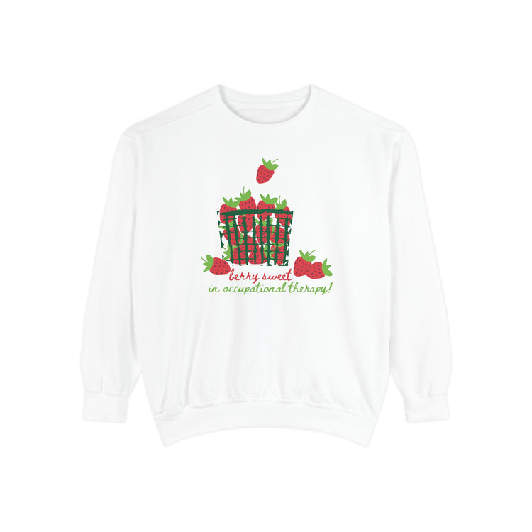 berry sweet in OT comfort colors crewneck