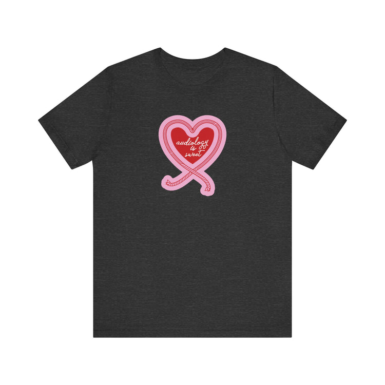 audiology is sweet heart rope short sleeve tee