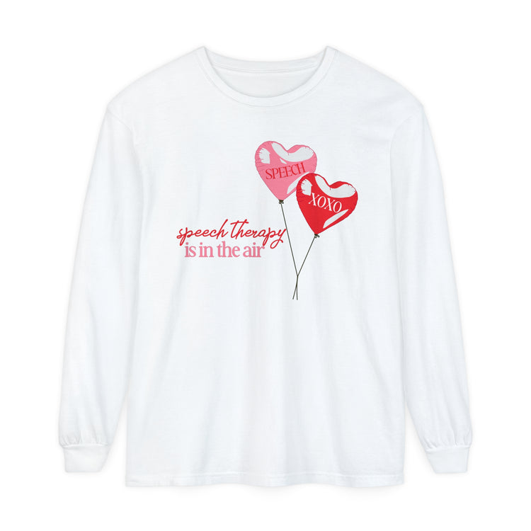speech is in the air balloon long sleeve tee