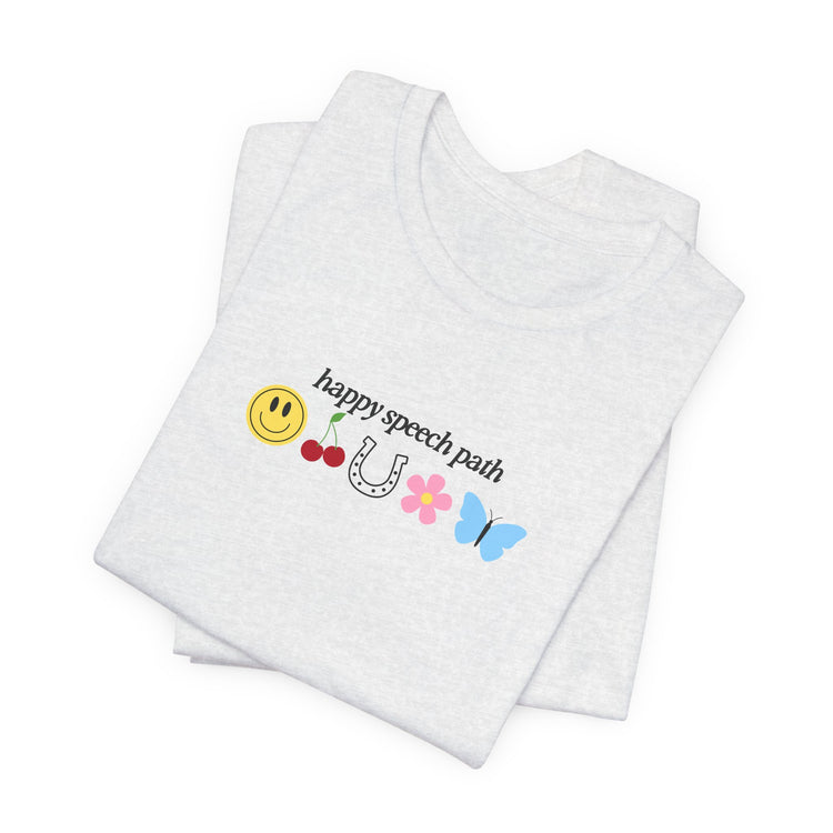 happy speech path tee