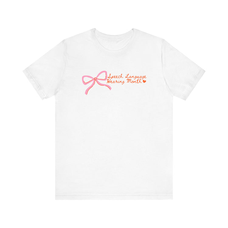 NSLHM pink bow tee