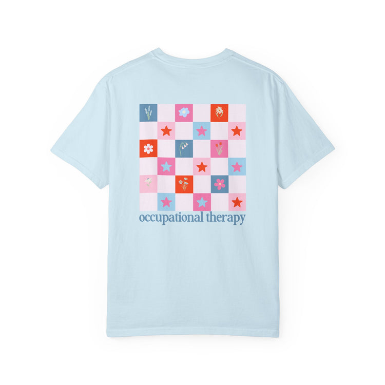bloom in OT front/back comfort colors tee