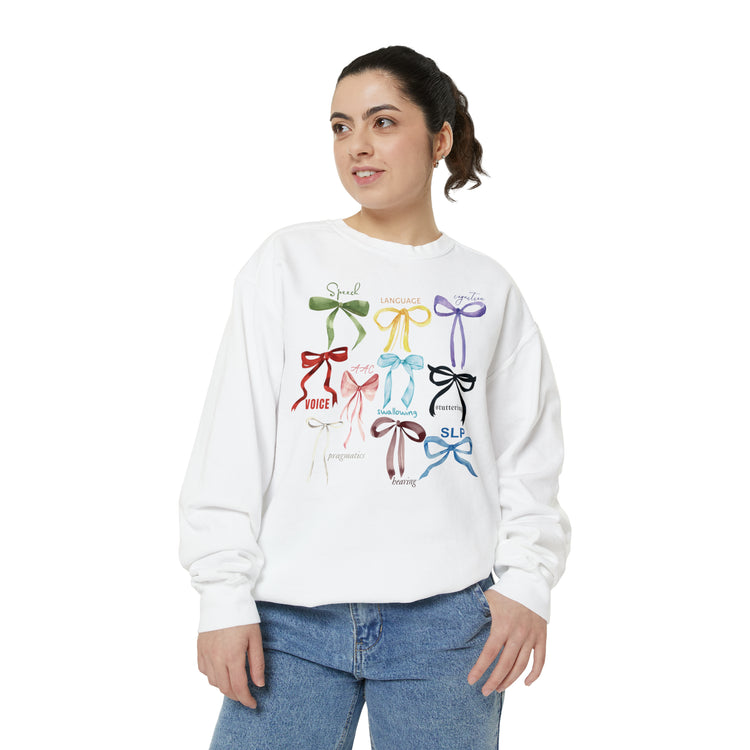 SLP era bow comfort colors crewneck
