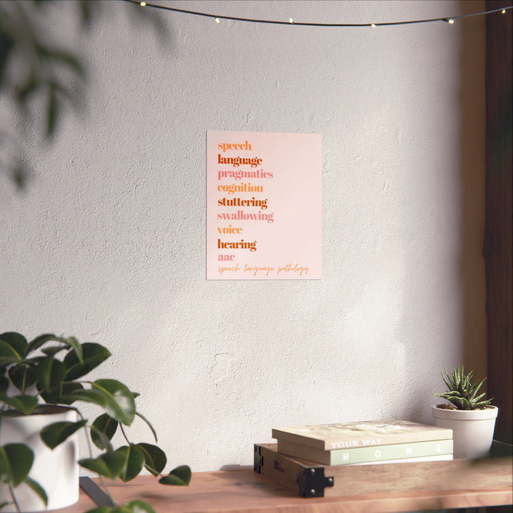 SLP scope pink wall poster