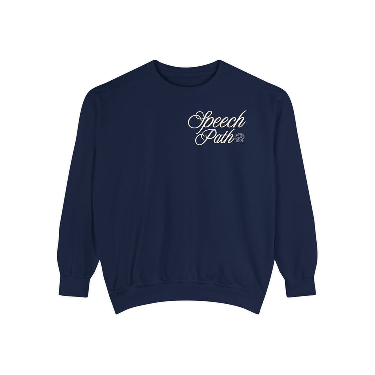 speech path high tides front/back comfort colors crewneck