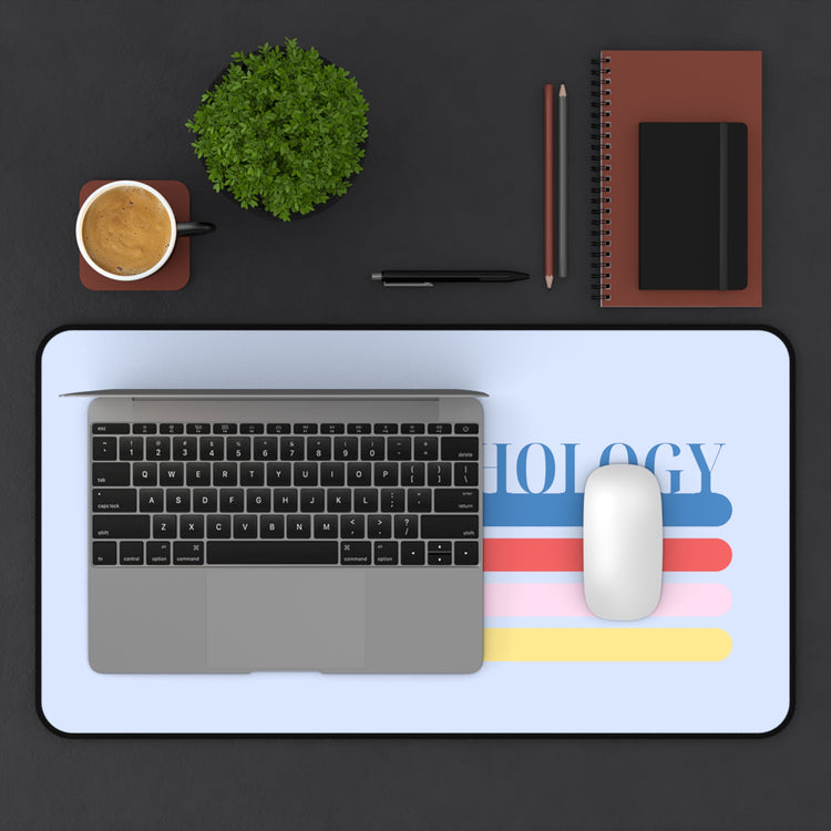 speech pathology colorful lines desk mat
