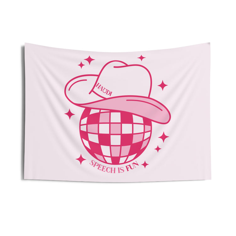 speech is fun disco WALL TAPESTRY
