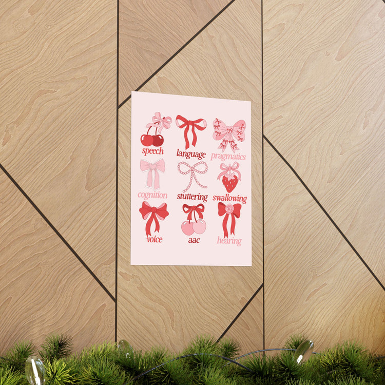 SLP scope cherries wall poster