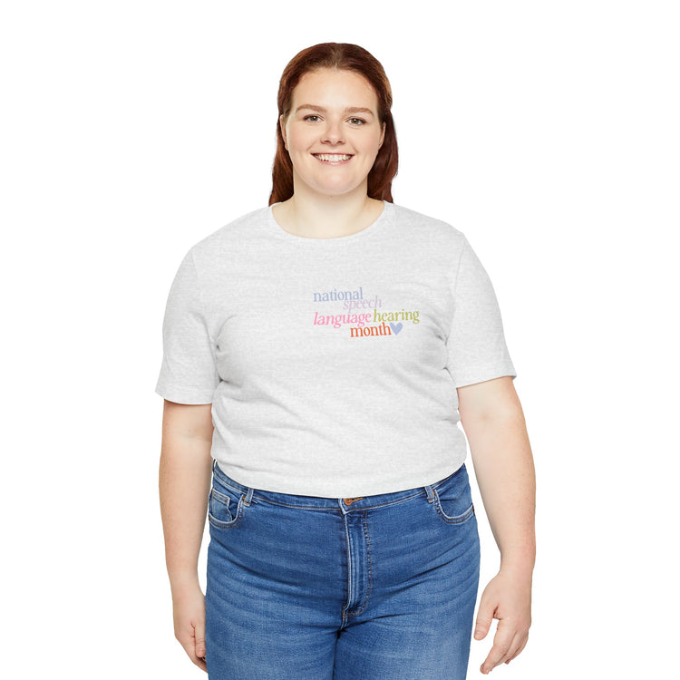 NSLHM heart colorful short sleeve tee