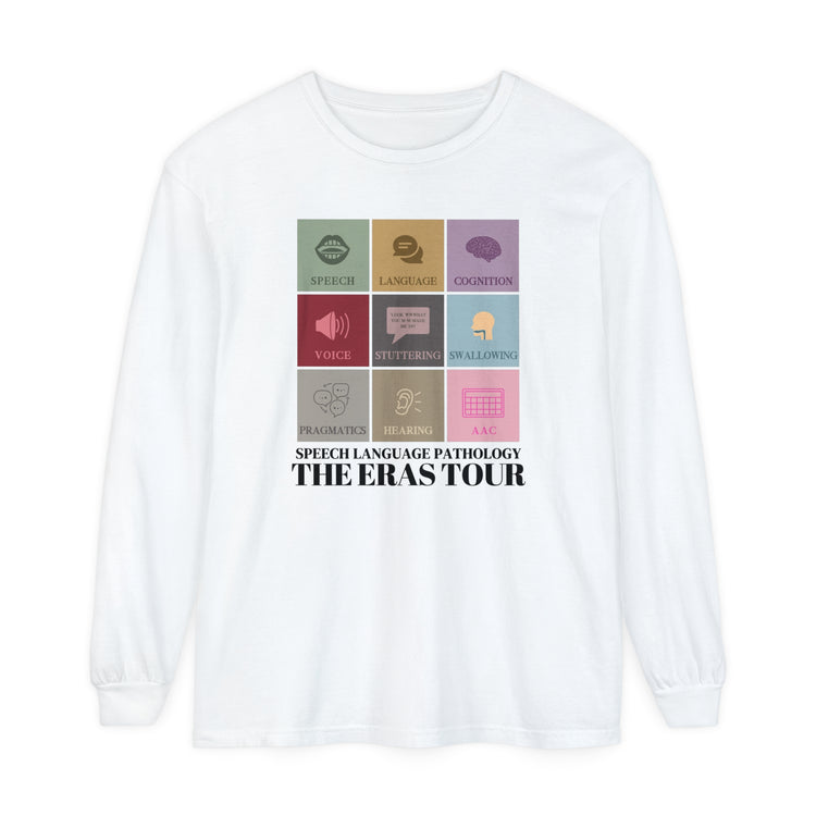 speech pathology eras comfort colors long sleeve tee