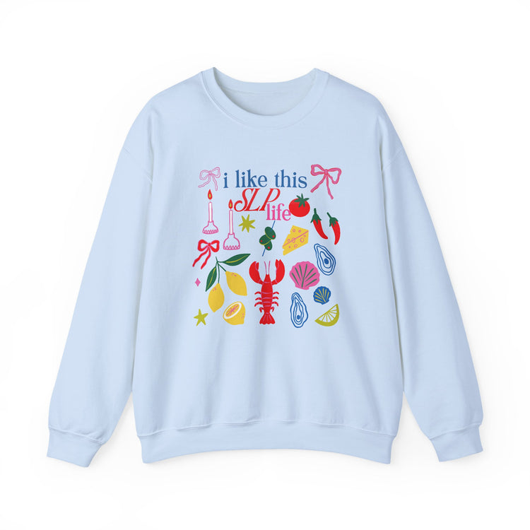 i like this SLP life crewneck