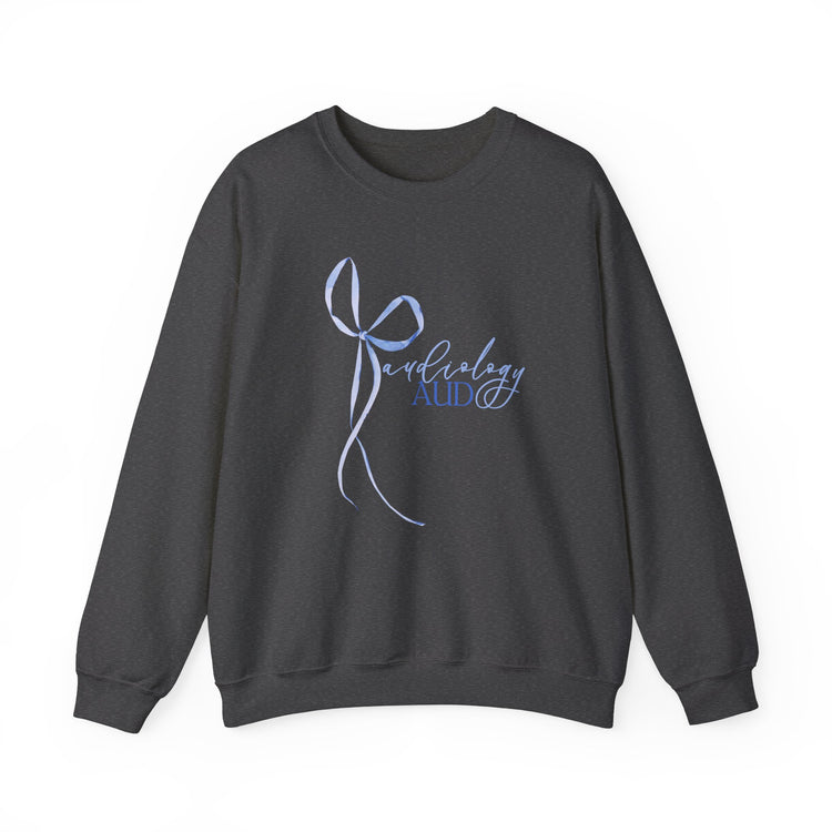 blue bow audiology crewneck