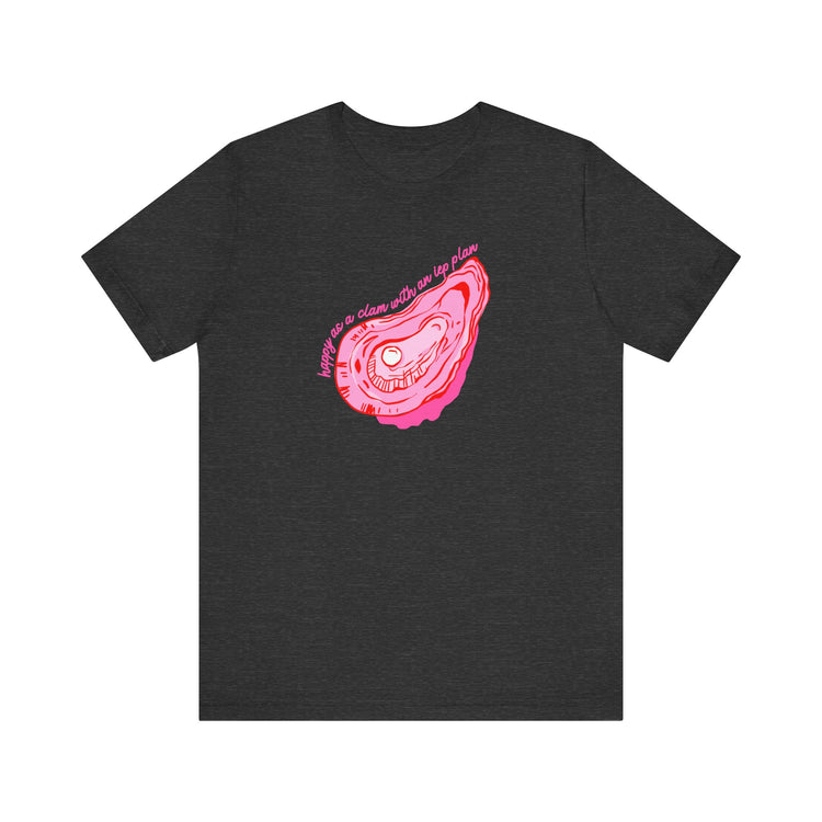 happy as a clam IEP plan short sleeve tee