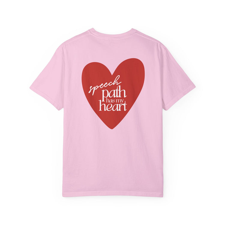i love speech comfort colors tee