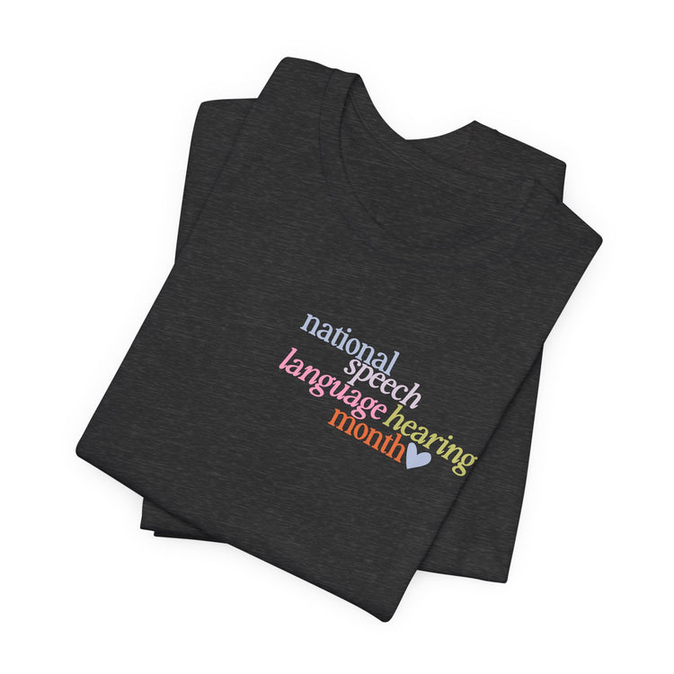 NSLHM heart colorful short sleeve tee
