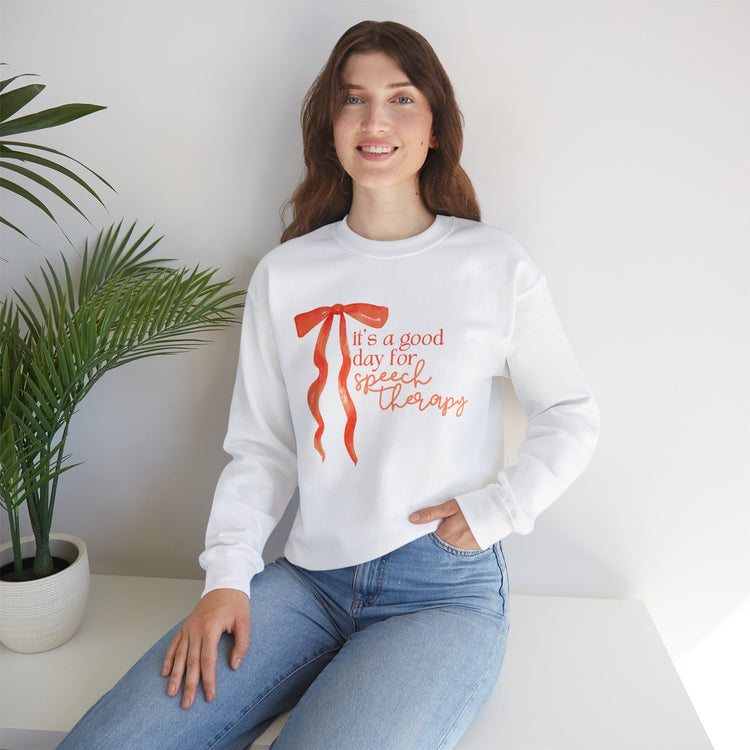 it's a good day for speech crewneck