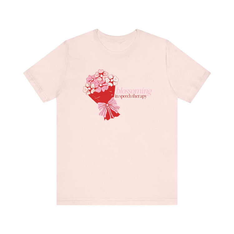 blossoming in speech flowers tee