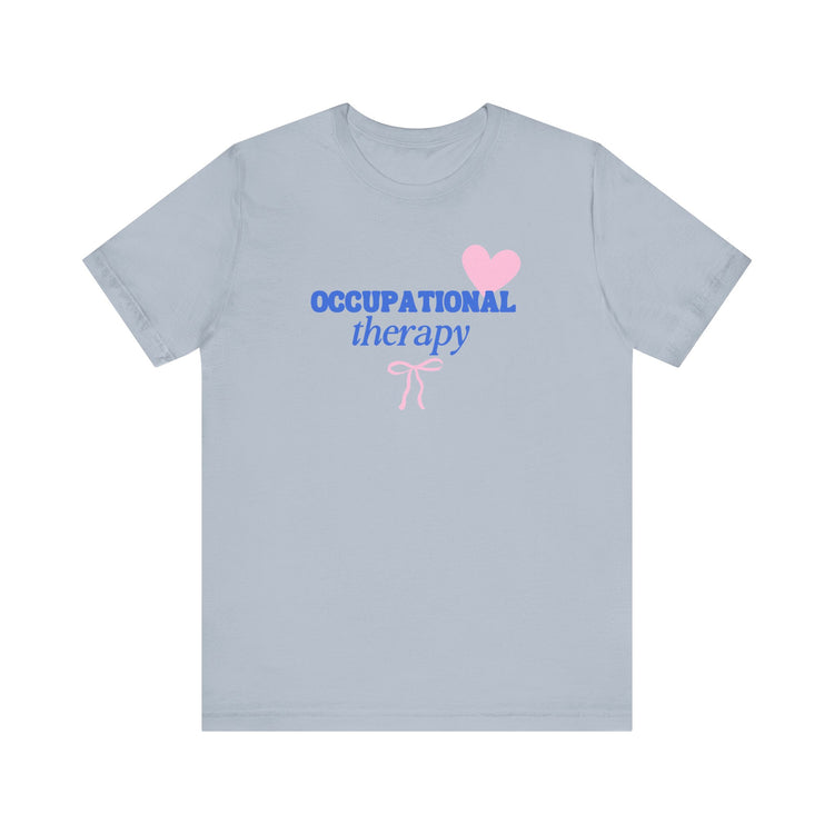 OT heart + bow short sleeve tee