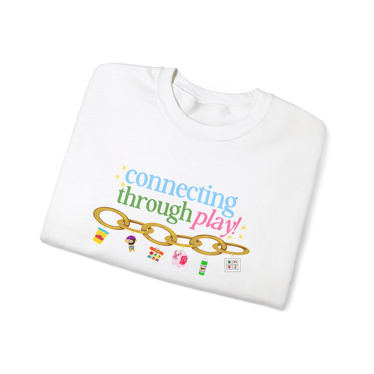 connecting through play chain crewneck