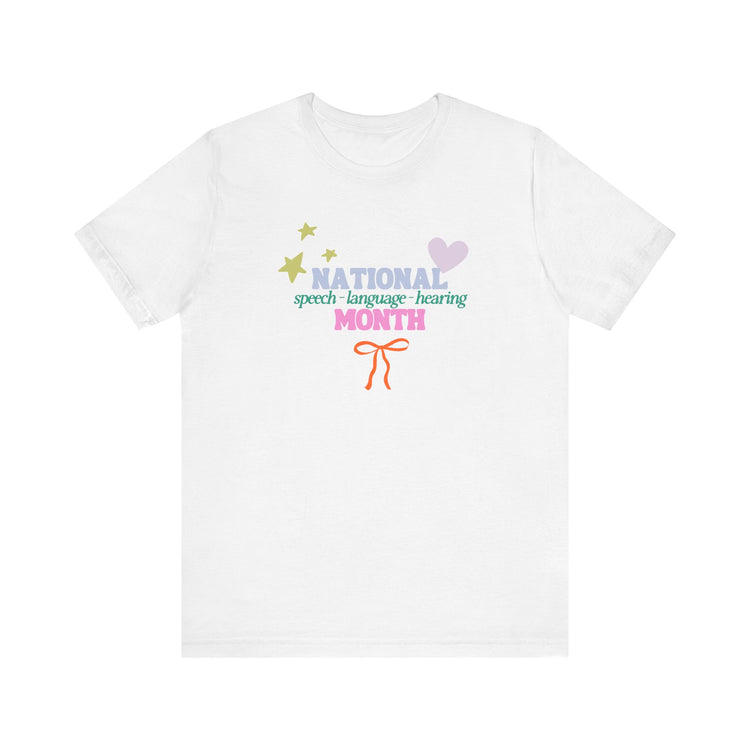 NSLHM colorful bow short sleeve tee