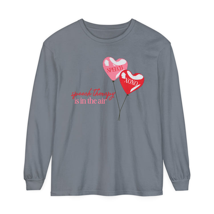 speech is in the air balloon long sleeve tee