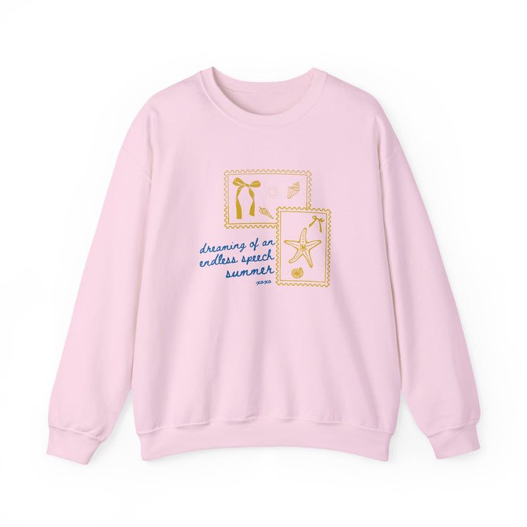 endless speech summer stamps crewneck