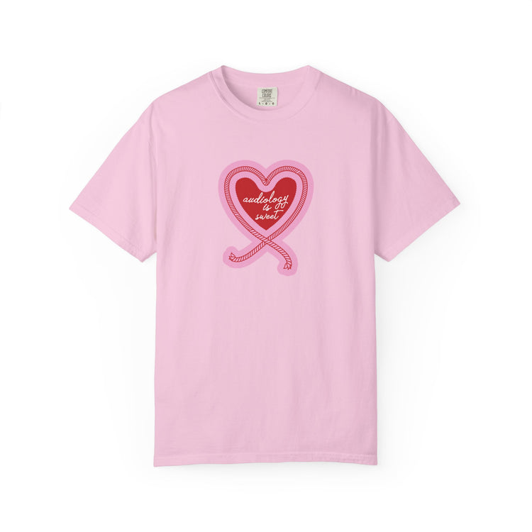 audiology is sweet heart rope comfort colors tee