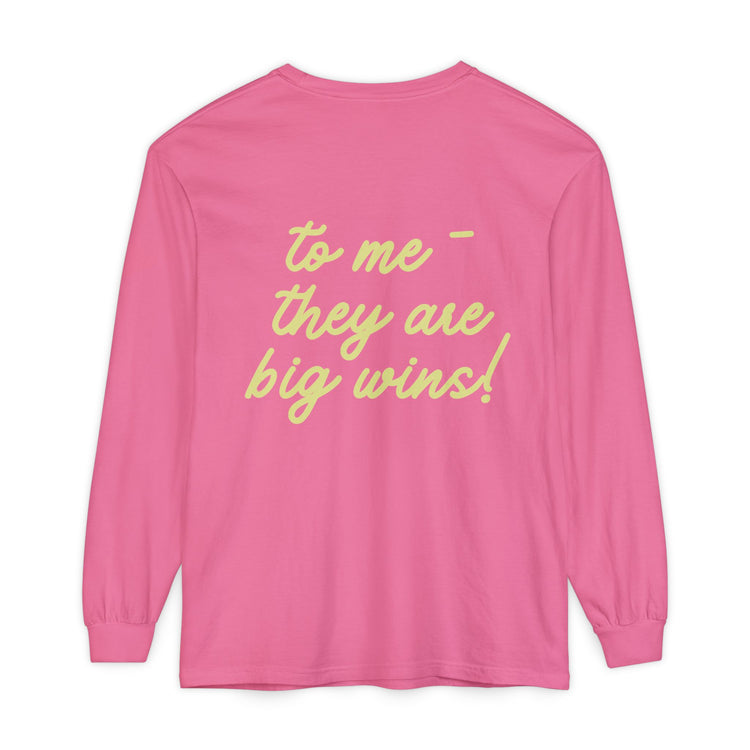 speech path little big wins front/back long sleeve tee