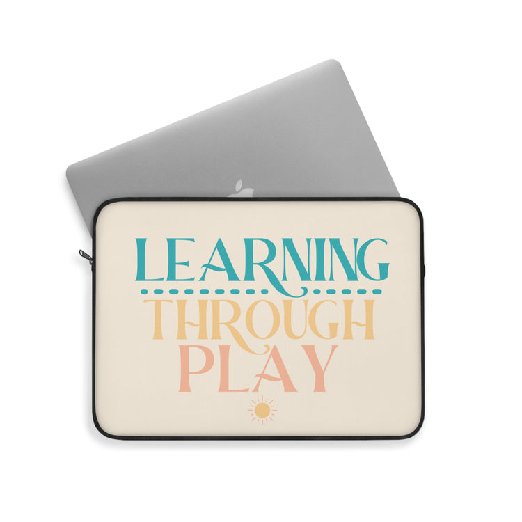 learning through play laptop sleeve