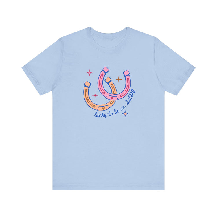 horseshoe lucky to be an SLPA tee