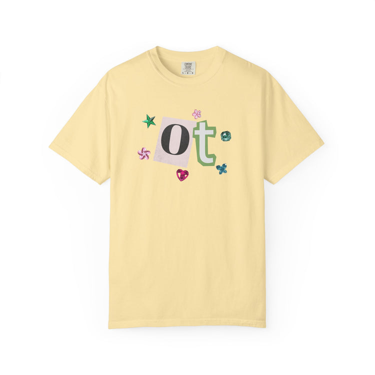 OT newspaper gem comfort colors tee