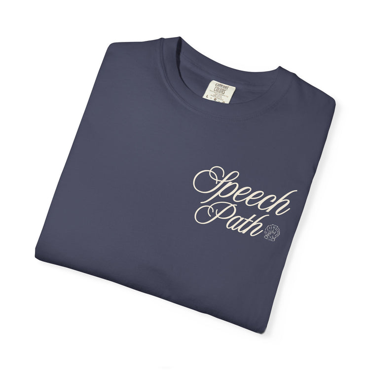 speech path high tides front/back comfort colors tee