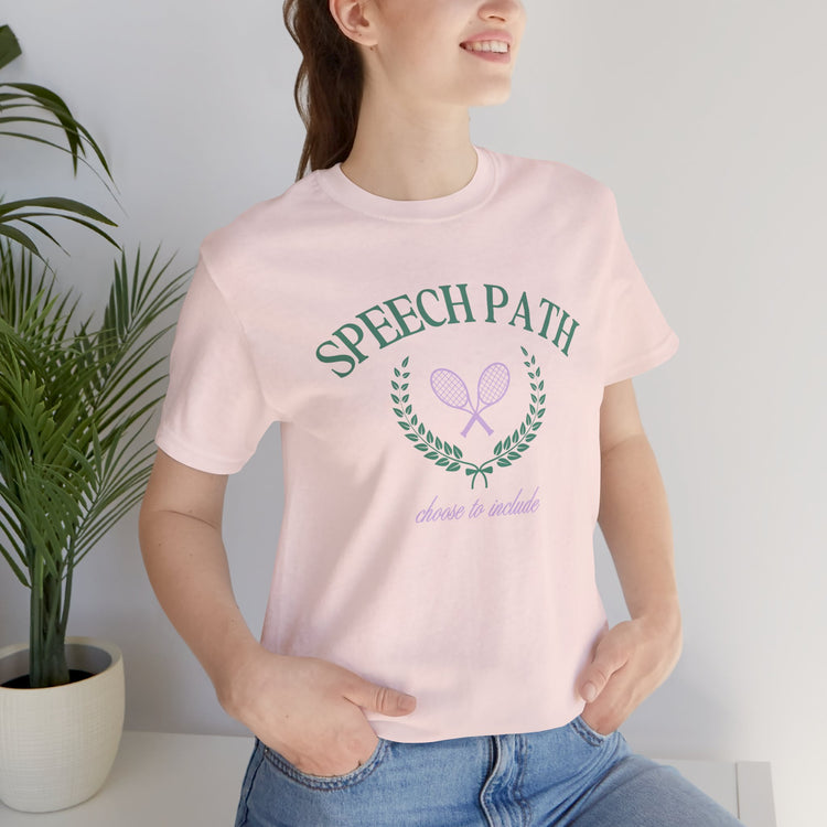 speech path crest short sleeve tee