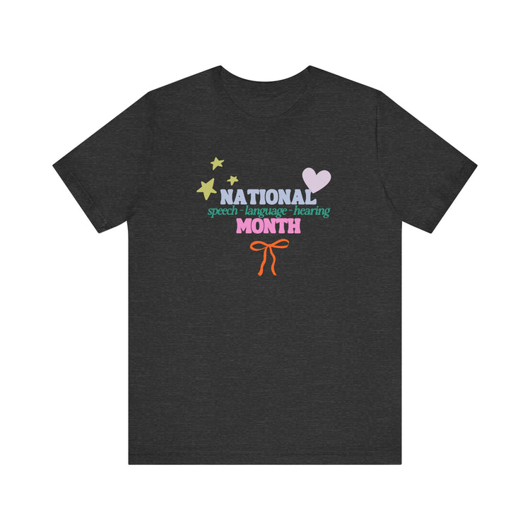 NSLHM colorful bow short sleeve tee