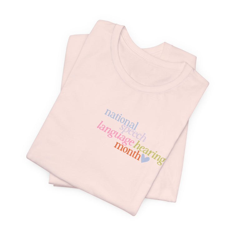 NSLHM heart colorful short sleeve tee