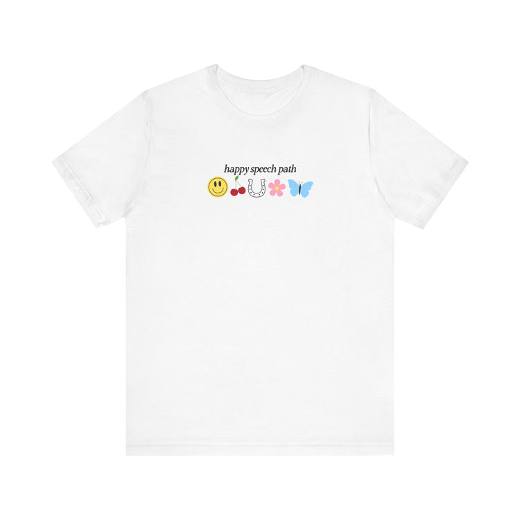 happy speech path tee