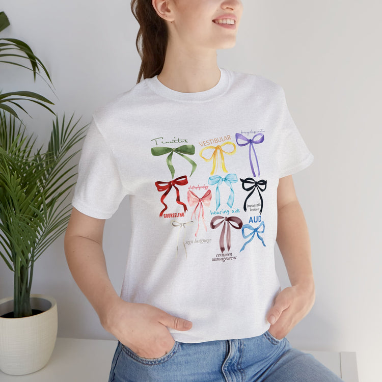 bow era AUD audiology arch short sleeve tee