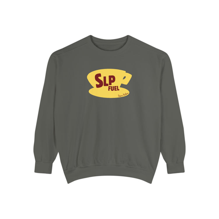 slp fuel yellow coffee cup comfort colors crewneck