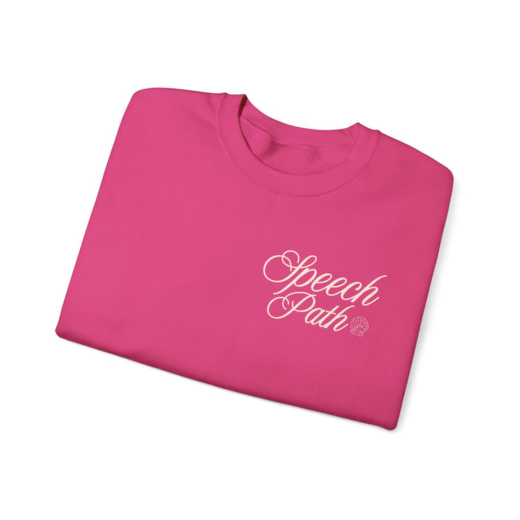 speech path high tides front/back crewneck