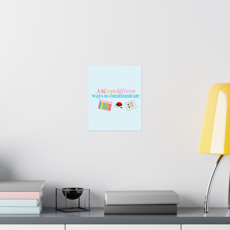 AACcept different ways to communicate wall poster