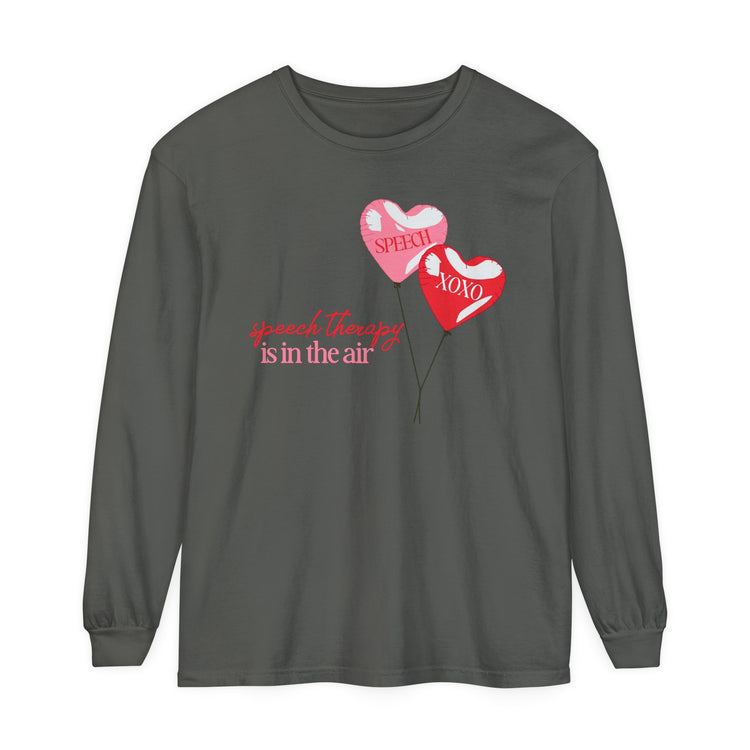 speech is in the air balloon long sleeve tee