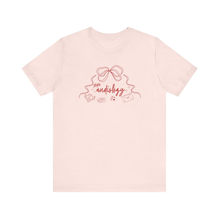 xoxo audiology bow short sleeve tee