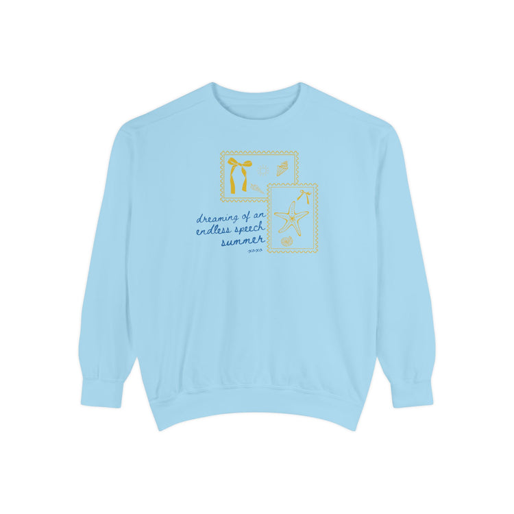 endless speech summer stamps comfort colors crewneck