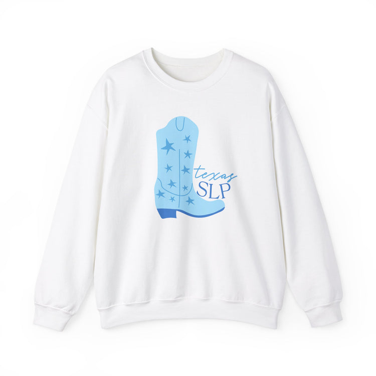 blue boot texas SLP crewneck